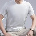 thumbnail image 5 of Daiosportswear Mens T Shirt - Short Sleeve Crew Neck Soft Fitted Elastic Tees Fresh Classic Tshirts White XL(XL), 5 of 6