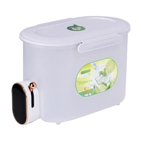 

HOOUDO Fruit Drink Pot Clearance Drinks Dispenser 5l Fridge Beverage Drink Dispenser Refrigerator Cold Kettle with Tap Beverage Dispenser