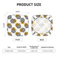 thumbnail image 5 of Gukieu plaid Pumpkin Daisy Print Square Cushion Cover, Elastic Strap Chair Protector, Suitable for Family Restaurant, Hotel Banquet Decorations-Four Pieces, 5 of 7