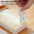 thumbnail image 5 of Butter Storage Box Under $5! Yrmaups Butter Storage Container with Lid, Sealed Butter Keeper for Refrigerator, Butter Dish with Cutting Grid, Cheese Storage Box, Food Storage Container, 5 of 9