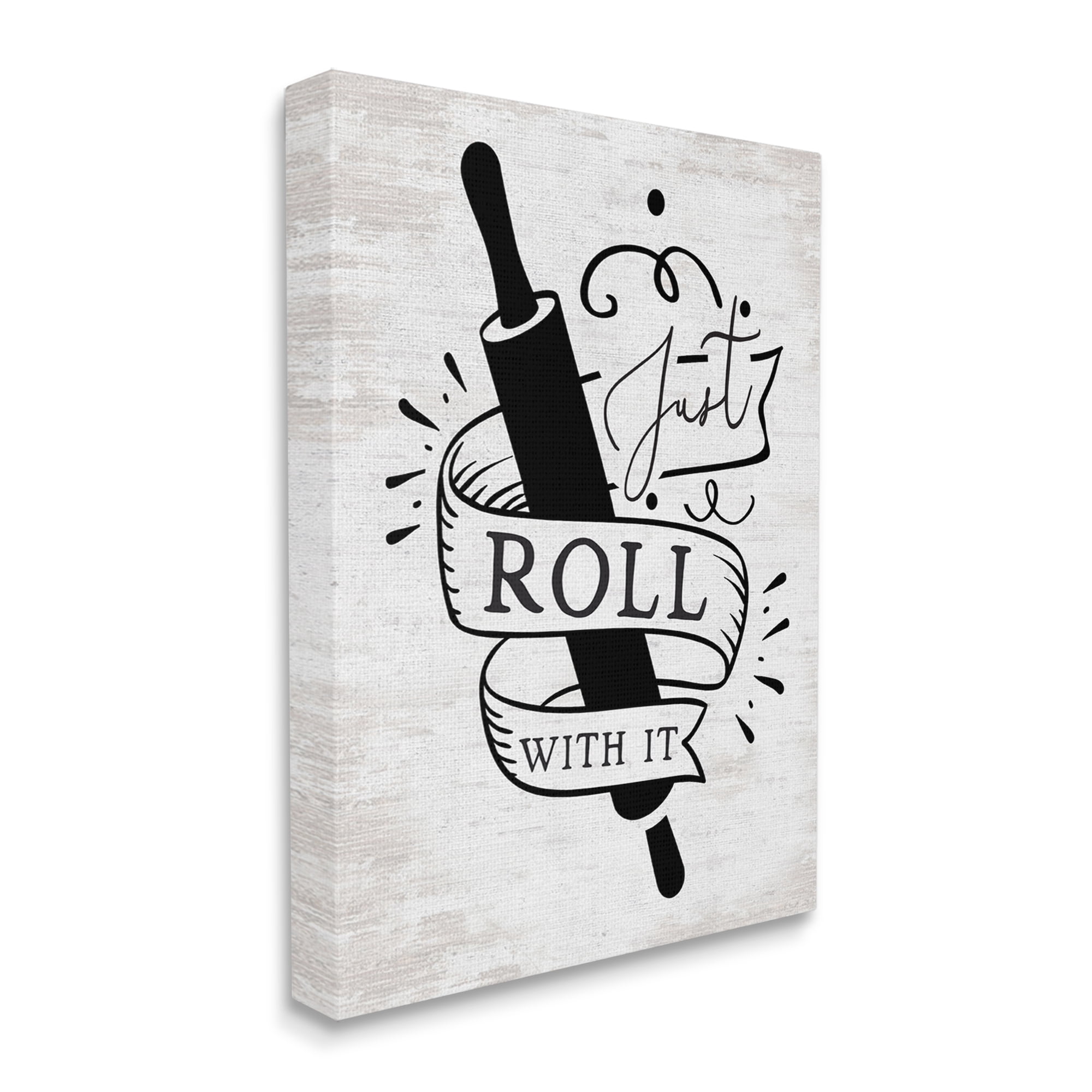 Stupell Industries Roll With It Kitchen Food & Beverage Painting Gallery Wrapped Canvas Print Wall Art, 16 x 20