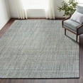 thumbnail image 2 of LR Home Blessy Eunice Bleach & Blue Transitional Checkered Jute Blend Area Rug, 9' x 12', 2 of 8