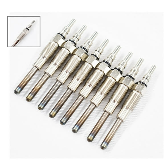 Glow Plug F2TZ12A342A Glowplugs 8 Pcs Replacement for Ford E/F 250 350 Econoline 1988-1994