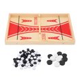 thumbnail image 1 of Futbolín de tamaño pequeño, dos en uno, ajedrez, interacción entre padres e hijos, juego de mesa de Hockey de madera, 1 of 5