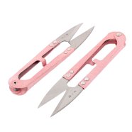 3 Pack Metal Thread Clip Spring Scissors - Black Grip, Tailor & Craft Stitch Cutter
