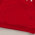 thumbnail image 6 of CYRBOKO Girls Boys Outfit Sets with Pocket, Elastic Waist Hooded Long Sleeve Two-piece Cotton Sweatsuits Red Size 6-7 T, 6 of 6