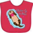 thumbnail image 3 of Inktastic Otter-ly in Love-otter with Heart Boys or Girls Baby Bib, 3 of 4