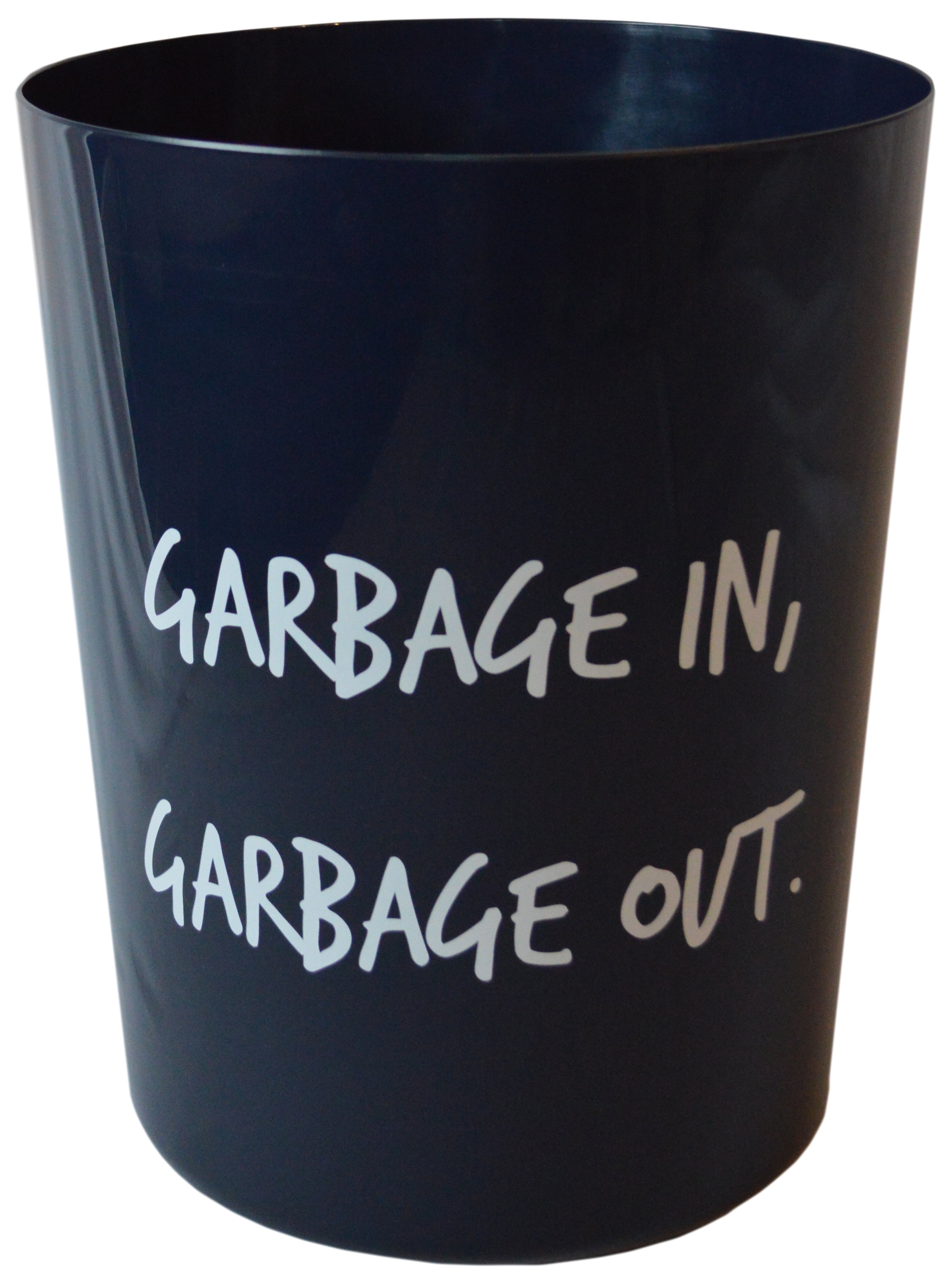 Mainstays 5 gal Plastic Office Trash Can, Garbage In Garbage Out