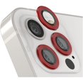 thumbnail image 1 of Protector Para Lente de Cámara Ximxi Color Rojo Compatible iPhone 12 Pro / 12 Pro Max / 11 Pro Aro de Metal Protector de Vidrio Templado 9H, 1 of 2
