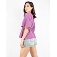thumbnail image 2 of Blusa manga amplia con elástico en la cintura, 2 of 5