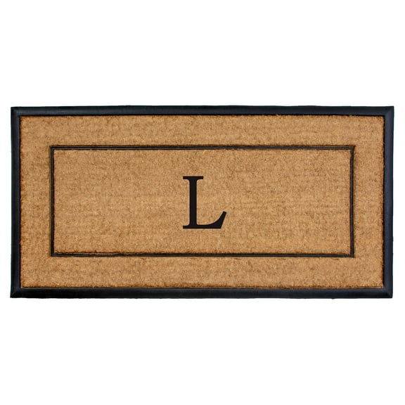 The General Monogram Doormat, 24" x 48", Letter L