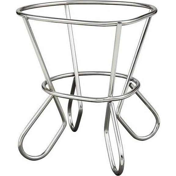 Soro Essentials- 8-1/2" x 7-1/4" x 6" Nickel Plated Ham Holder- Wire Spiral Ham Holder Roasting Rack for Ham Cooling Drying Rack Kitchen Rack Great for Cooking Roasting