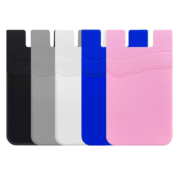 SKISUNO 5-Pack Pocket Patch Mobile Phone Adhesive Back Holder for Travel and Everyday Use