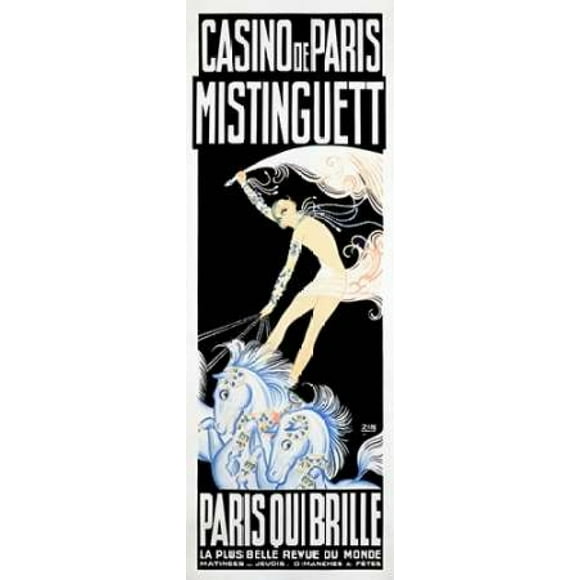 Casino de Paris/Mistinguett/Paris Qui Brille Poster Print by  Zig (24 x 48)