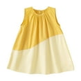 thumbnail image 2 of Bnwani Skirts for Girls Kid Girls Sleeveless Sun Dress Flowers Dresses Casual Yellow Dresses 1T, 2 of 6
