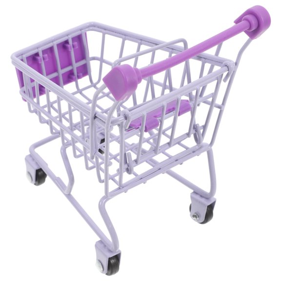 BESTYASH Mini Iron Shopping Cart Toy in for Home Decor, Storage, and Playtime - 1 Piece