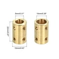 thumbnail image 2 of Uxcell Shaft Coupler Connector L22 x D16 8mm to 10mm Bore Rigid Coupling with Screw,Wrench for 3D Printers 1Pack, 2 of 6