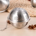 thumbnail image 4 of Bola de especias de malla de acero inoxidable 304 Filtro medicinal Infusor de té reutilizable Accesorios de té (M), 4 of 5