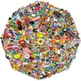 thumbnail image 2 of 600 piezas Cool Random Pegatinas Vinyl Skateboard, Paquete Variable pa, 2 of 2