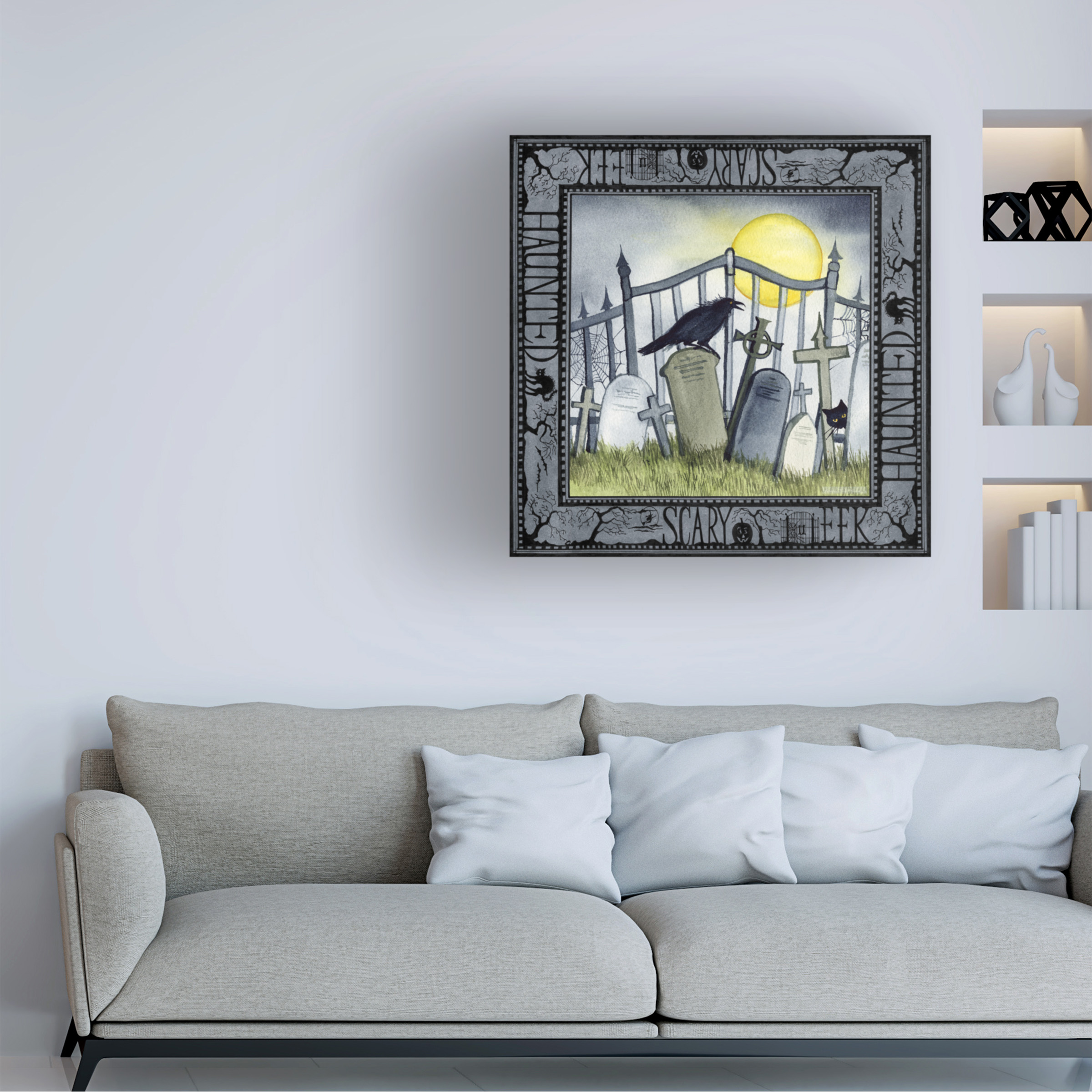 Trademark Fine Art 'Haunting Halloween Night IV' Canvas Art by Kathleen Parr McKenna