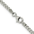 thumbnail image 3 of 925 Sterling Silver Curb Chain Styles Necklace Polished 3.15 mm 24 inch, 3 of 4