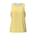 thumbnail image 4 of Xecao Yellow Gingham Men's Tank Top Workout Quick Dry Sleeveless Gym Jogging Muscle Shirts Summer Swim Beach Tops, 4 of 9