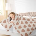 thumbnail image 4 of Homewish Love Heart Print Bedding Comforter Set 2pcs for Female Men Adults,Dreamy Princess Twin Comforter Sets Microfiber,Romantic Valentine's Day Breathable Bedding Set,Microfiber Bedroom Decor, 4 of 8