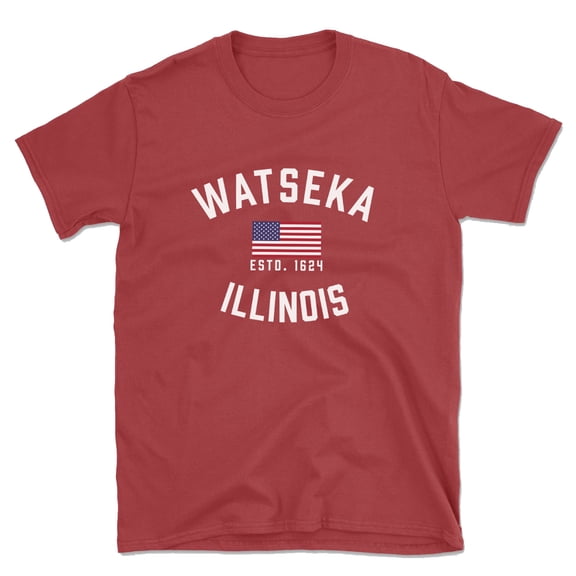 Watseka Illinois Patriot Men's Cotton T-Shirt
