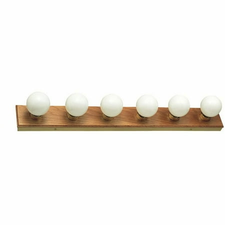 

RadiantGlow 6-Light Honey Oak Vanity Fixture