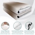 thumbnail image 4 of Queen Quilt Set 90''x96'', Gray Brown Lightweight Summer Bedspread Coverlet Set with 2 Pillow Shams, Modern Gradient Geometric Breathable All Season Quilt Bedding for Bedroom/Guest Room, 4 of 9