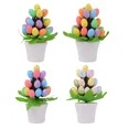 thumbnail image 5 of Día de Pascua, árbol de huevos coloridos, planta Artificial de Pascua, huevo bonsái, maceta, decoración del día de Pascua de primavera feliz para niños para el hogar 2025, 5 of 5
