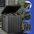 thumbnail image 6 of ModFusion 51 Gallon Outdoor Deck Box, Waterproof Resin Patio Storage Box, Heavy-Duty 330 lb Capacity with Lockable Lid, 6 of 7