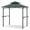 Grey, variant on Costway 8' x 5' Grill Gazebo with 2 Shelves 7 Hooks Metal Frame Soft Top Gray
