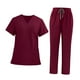 thumbnail image 3 of Conjunto de uniforme médico para mujer y hombre, suave, clásico, absorbente de sudor, uniforme de enfermería para enfermera SG, 3 of 9