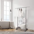 thumbnail image 4 of Simpli-Magic Two-Tier Rolling Garment Rack Adjustable Clothing Rack with Wheels, 4 of 4