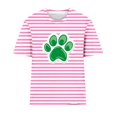 thumbnail image 4 of Camisetas Casuales de Mujer Nueva Moda Impresa Cuello Tripulado Manga Corta, Top Ligero para Diario Y Fiesta, 4 of 4