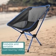 thumbnail image 2 of Silla plegable ligera para exteriores, portátil, para pesca, playa, camping, respaldo, silla lunar autónoma, silla de dibujo, 2 of 5