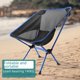 thumbnail image 2 of Silla plegable ligera para exteriores, portátil, para pesca, playa, camping, respaldo, silla lunar autónoma, silla de dibujo, 2 of 5