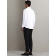 thumbnail image 3 of Unique Bargains Men's Long Sleeve Regular Fit Business Button Down Formal Shirt S White, 3 of 6