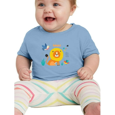 

Funny Kiddie Lion Drawing T-Shirt Infant -Image by Shutterstock 24 Months