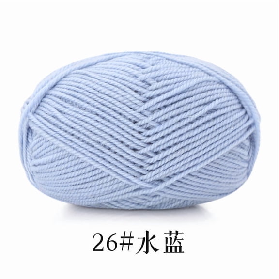 Namzi Soft Crochet Yarn,light blue- 1 roll Mercerized Cotton, Smooth for DIY Scarves, Hats & Home Crafts