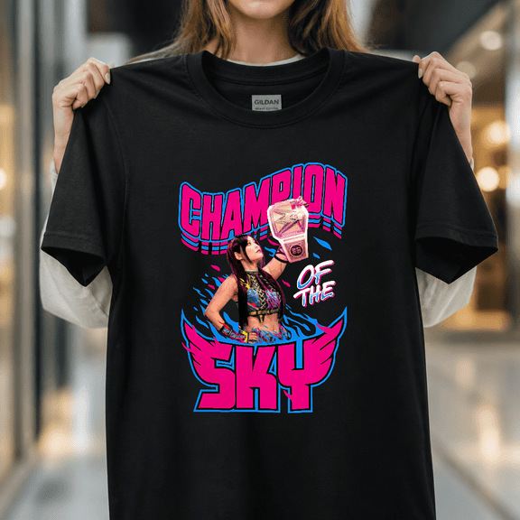 Iyo Sky Champion of the Sky WWE Professional Wrestling Sports Unisex T-Shirt V50257, S - 5XL