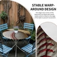 thumbnail image 2 of Baseball Round Fitted Tablecloth with Elastic Edge Retro Sport Table Cover Fit for 55"-60" Tables Waterproof Tablecloths for Dinner Camping Picnic, 2 of 9