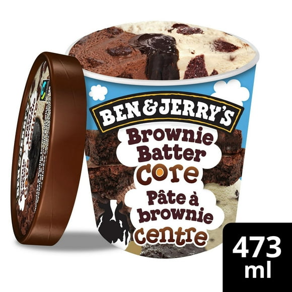 Crème glacée Ben & Jerry's Pâte à brownie Centre, 473ml 473 ml