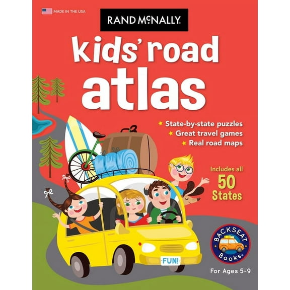 Rand McNally Kids' Road Atlas, (Paperback)