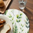 thumbnail image 3 of Sage Green Leaves Round 15 Inch Placemats Set of 4, Summer Botanical Farmhouse Leaf Watercolor HeatResistant Non Slip Place Mats for Dining Table, Wipeable Braided Kitchen Table Mats for Housewarming, 3 of 9