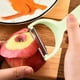 thumbnail image 4 of Pelador de Frutas, Pelador de Verduras, con Empuñadura Ergonómica, con Cuchillas Dobles, con Sacabocados para Ojos de Papa, 14 x 6.5 x 1 cm, 23g para Cocina, Preparación de Alimentos, 4 of 6