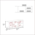 thumbnail image 3 of TV Furniture Modern Wenge TV Rack with Open Storage | Particle Board | Primary Living Space, 3 of 5