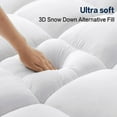 thumbnail image 3 of EMONIA 4 Inch Dual Layer Memory Foam Mattress Topper Twin XL, 2 Inch Cooling Gel Memory Foam Plus 2 Inch 100% 400TC Soft Extra Thick Mattress Pad Pillow Top Cover with 8-21" Deep Pocket for Back Pain, 3 of 12