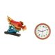 thumbnail image 5 of Adorno de mesa de resina con forma de pájaro cantor y arowana, escultura de , figura decorativa, reloj de pared, decoración colgante, 5 of 8